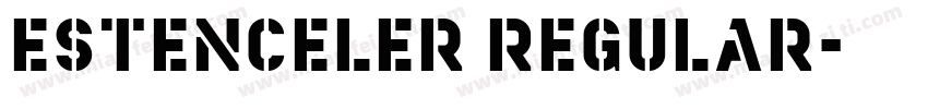 Estenceler Regular字体转换